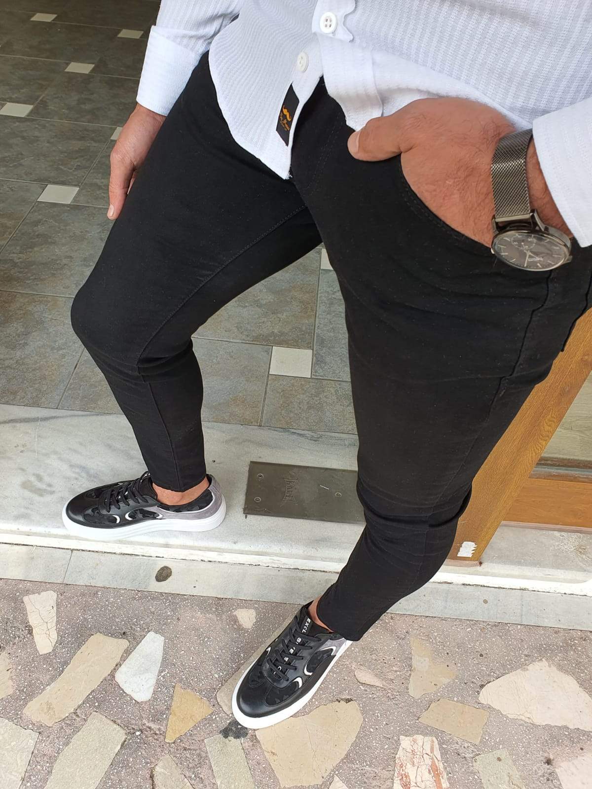 Mantova Black Slim Fit Jeans - Versatile Men's Essential