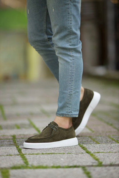 Vince Eva Sole Lace Detail Casual Shoes in Green