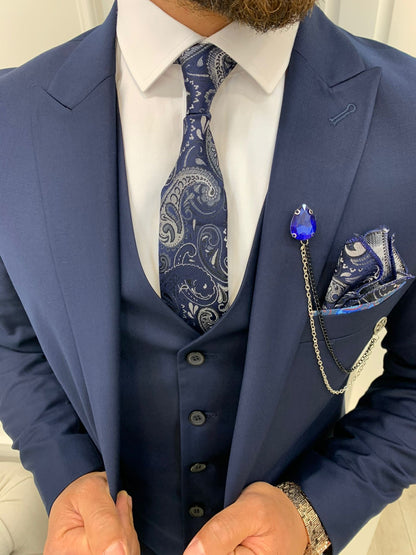 Lance Blue Slim Fit Suit - Elevate Your Wardrobe