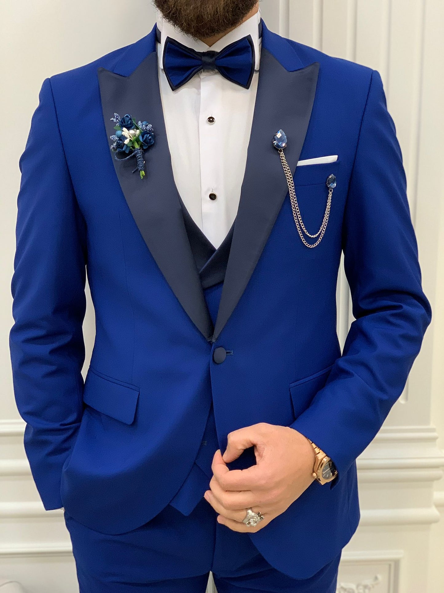 Perris Sax Slim Fit Tuxedo