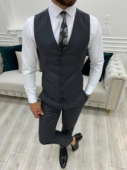 Lance Gray Slim Fit Suit - The Perfect Blend of Style and Comfort