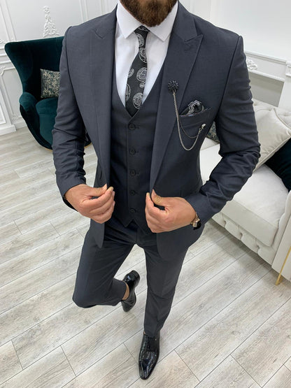 Lance Gray Slim Fit Suit - The Perfect Blend of Style and Comfort