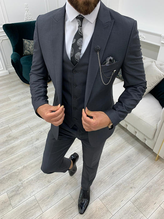 Lance Gray Slim Fit Suit - The Perfect Blend of Style and Comfort