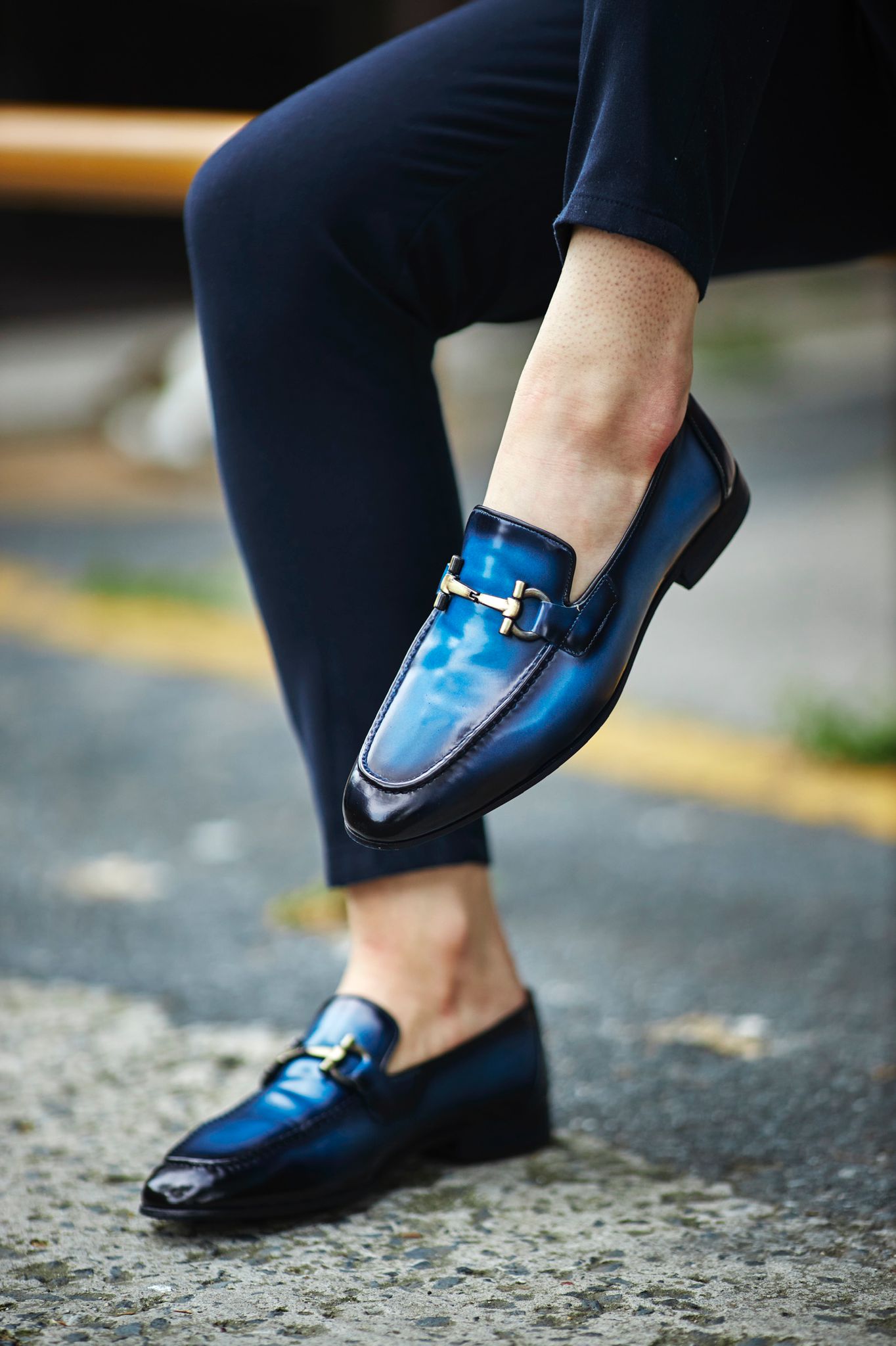Louis Blue Special Edition Neolite Buckle Loafer