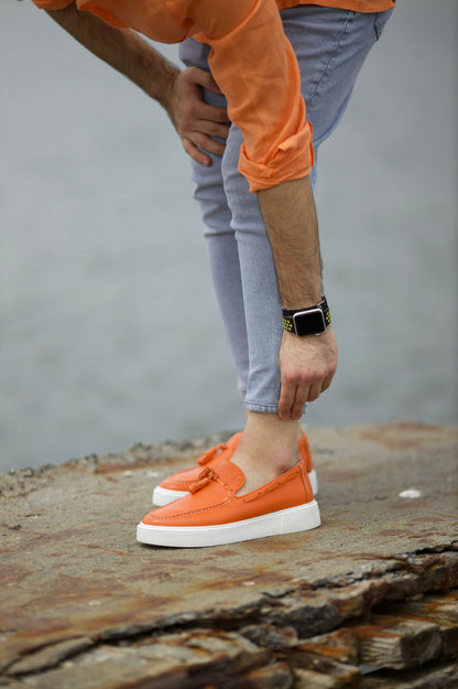 Prince Leather Tassel Detail Shoes