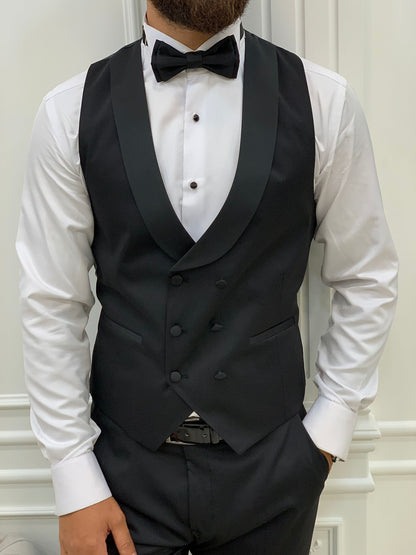 Infinite Beige Slim Fit Shawl Lapel Tuxedo