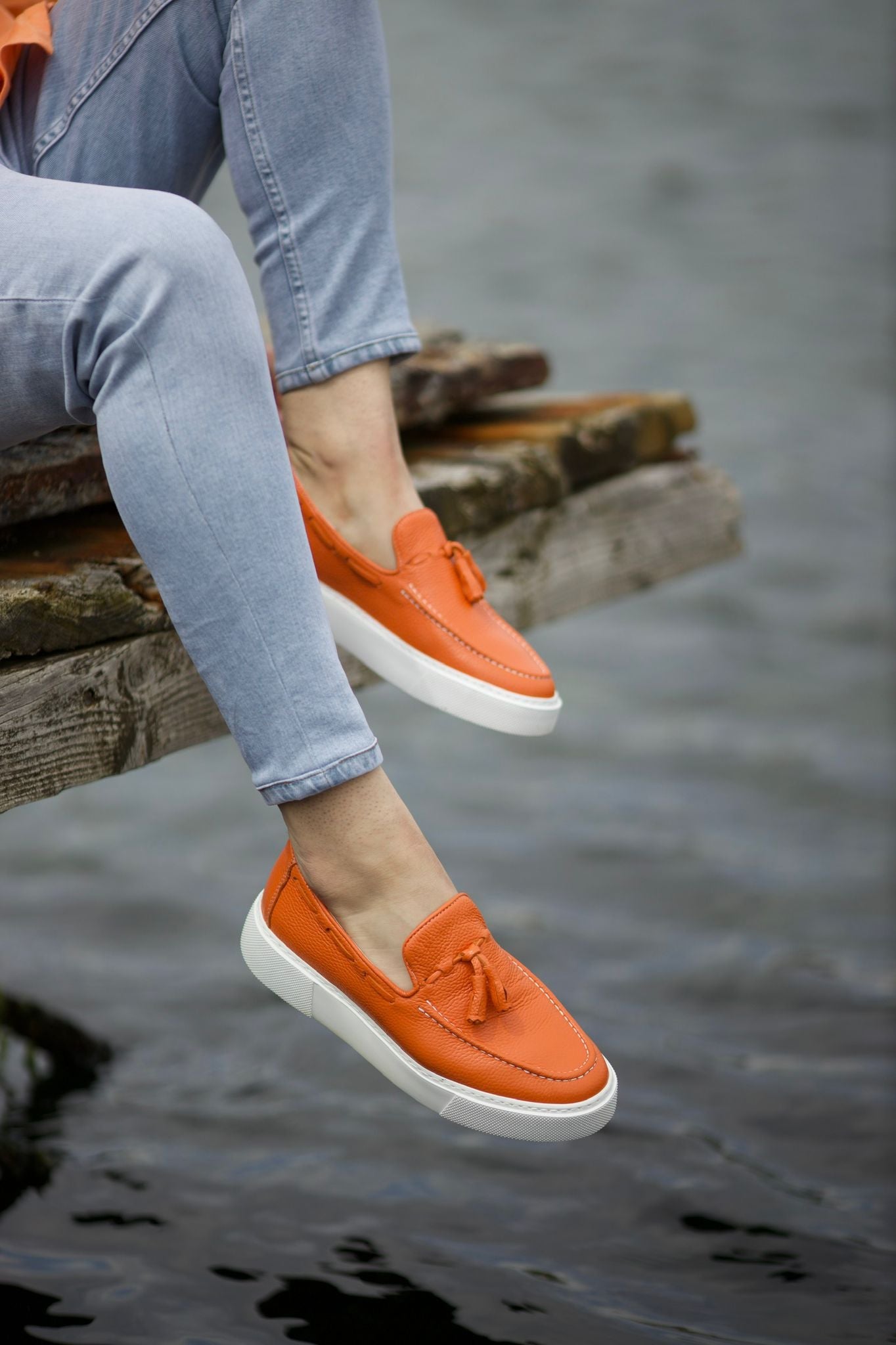 Prince Leather Tassel Detail Shoes
